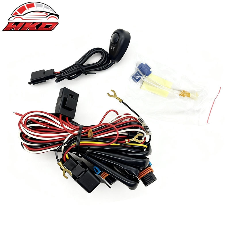 Fits 11-14 Ford F-150 Front Bumper Fog Lights Lamps W/Wiring Harness Clear Lens