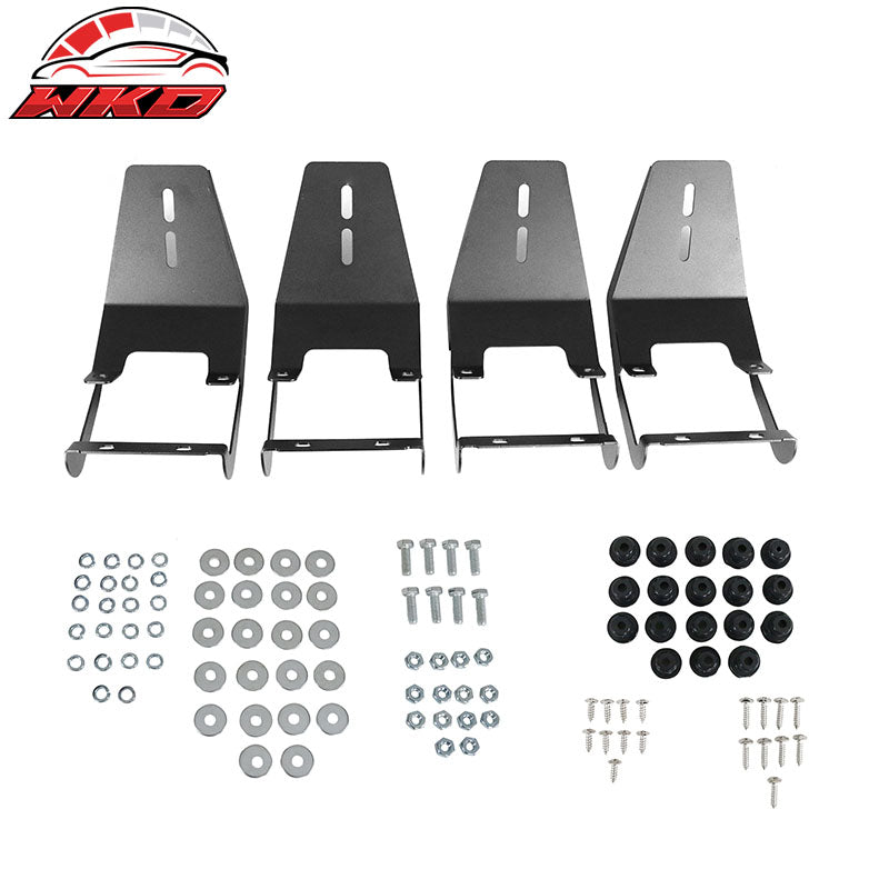 Fits 15-22 Ford F150 Super Cab V Style Running Boards Side Step Bars Black