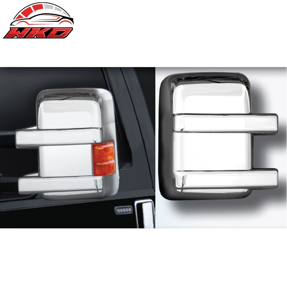 Fits 08-16 Ford F-250 Super Duty Side Rearview Mirror Cover Replacement Chrome