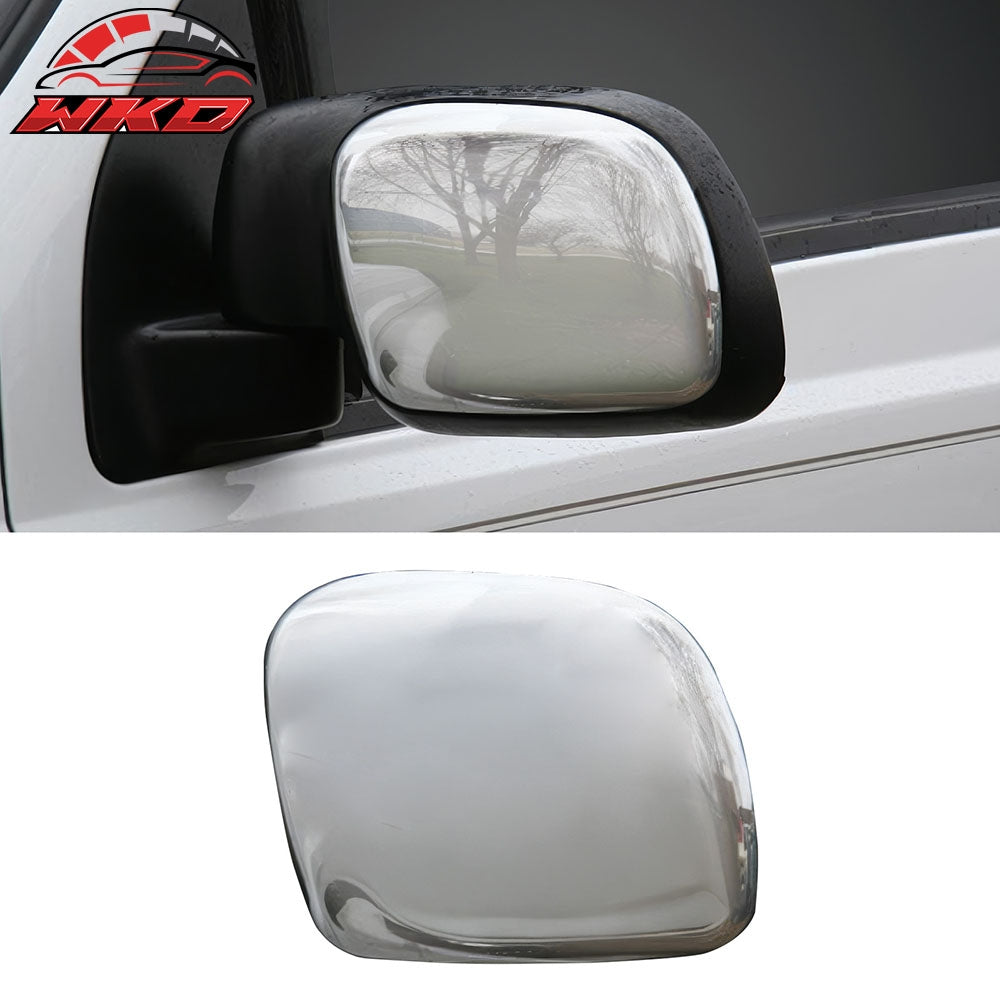 Fits 99-07 Ford F-250 Super Duty XL Rearview Mirror Covers Overlay Chrome ABS