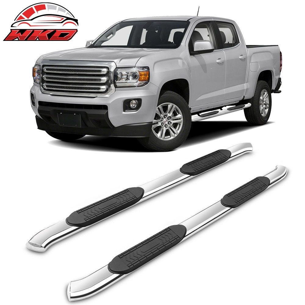 Fits 99-15 Ford F-250 Super Duty Crew Cab 5" Chrome Nerf Bars Side Step