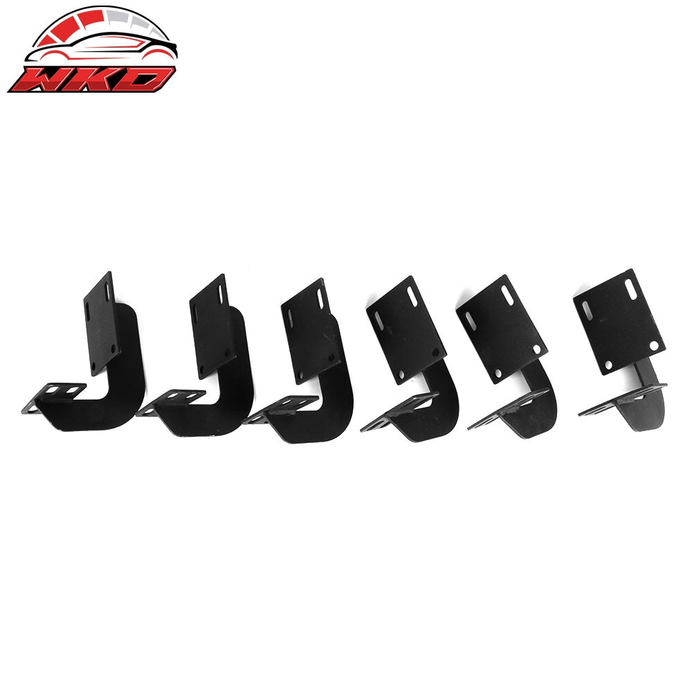 Fits 99-16 Ford F250 F350 Superduty Crew Cab IKON V2 Style Running Boards Black