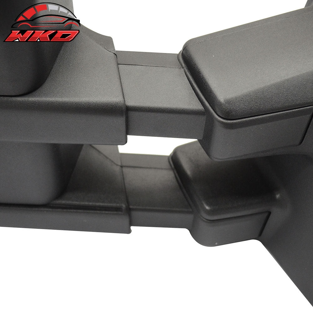 Fits 99-07 F250 Side View Towing Mirror Power Dual Arm Pair Non Heated