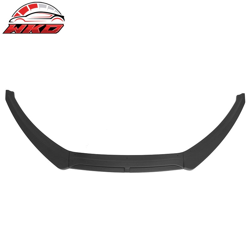 Fits 15-18 Ford Focus IKON Style Front Bumper Lip Spoiler Matte Black PP 3PCS