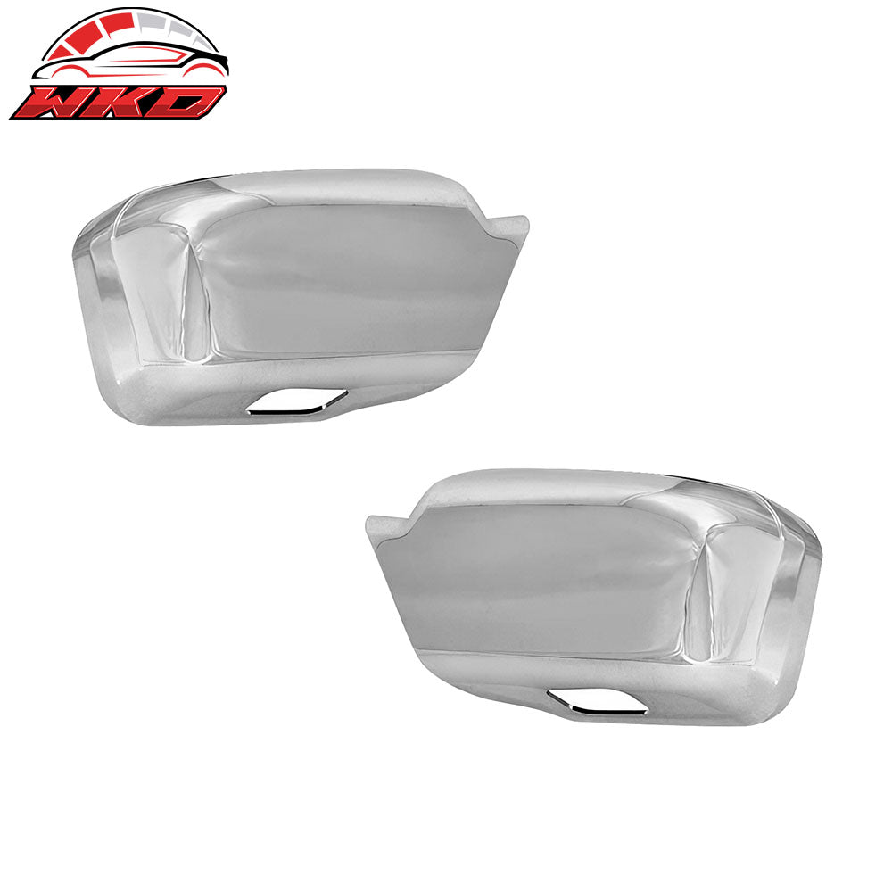 Wholesale 06-12 Ford Fusion 2PCS Side Full Mirror Cover W/Puddle Light Cut Out Chrome