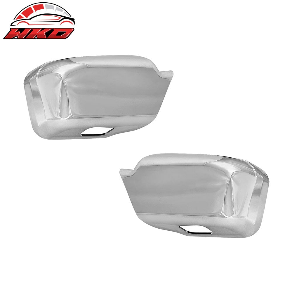 Wholesale 06-12 Ford Fusion 2PCS Side Full Mirror Cover W/Puddle Light Cut Out Chrome - Wikond Auto
