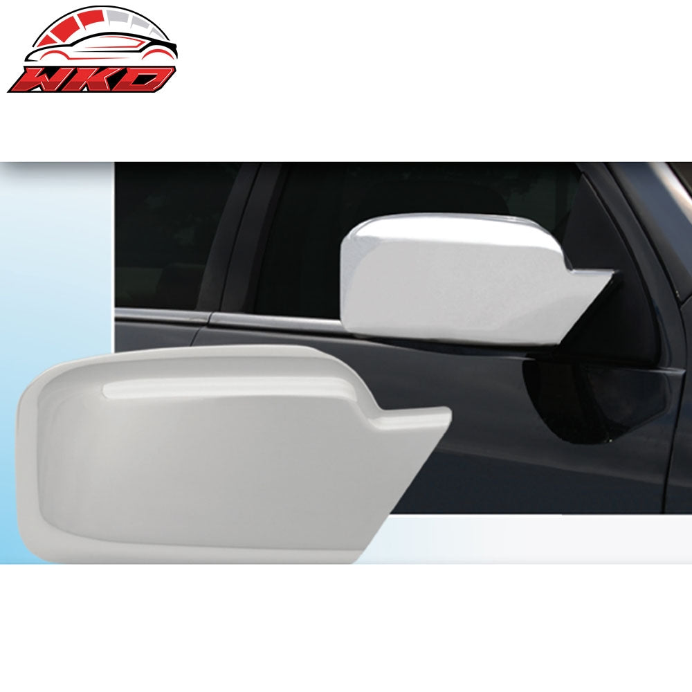 Fits 06-12 Ford Fusion MKZ 2PC Side Rearview Mirror Cover Cap Replacement Chrome