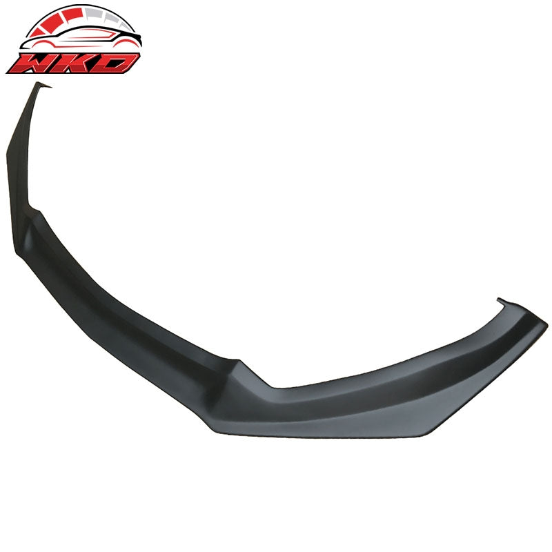 Fits 15-17 Ford Mustang Coupe 2-Door Front Bumper Lip Unpainted Black - PP