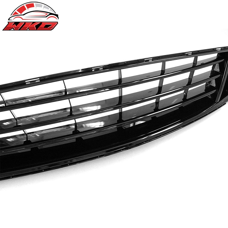 Fits 18-23 Ford Mustang Front Bumper Upper Hood Grill Grille ABS Gloss Black
