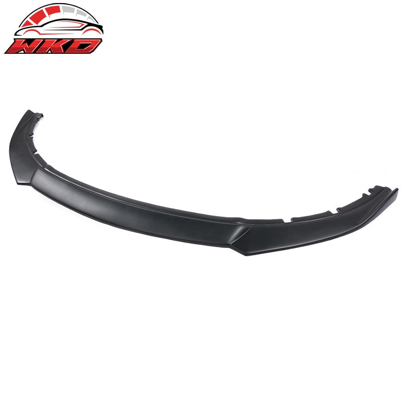 Fits 13-14 Ford Mustang IKON Style Front Bumper Lip Spoiler Unpainted Black PP
