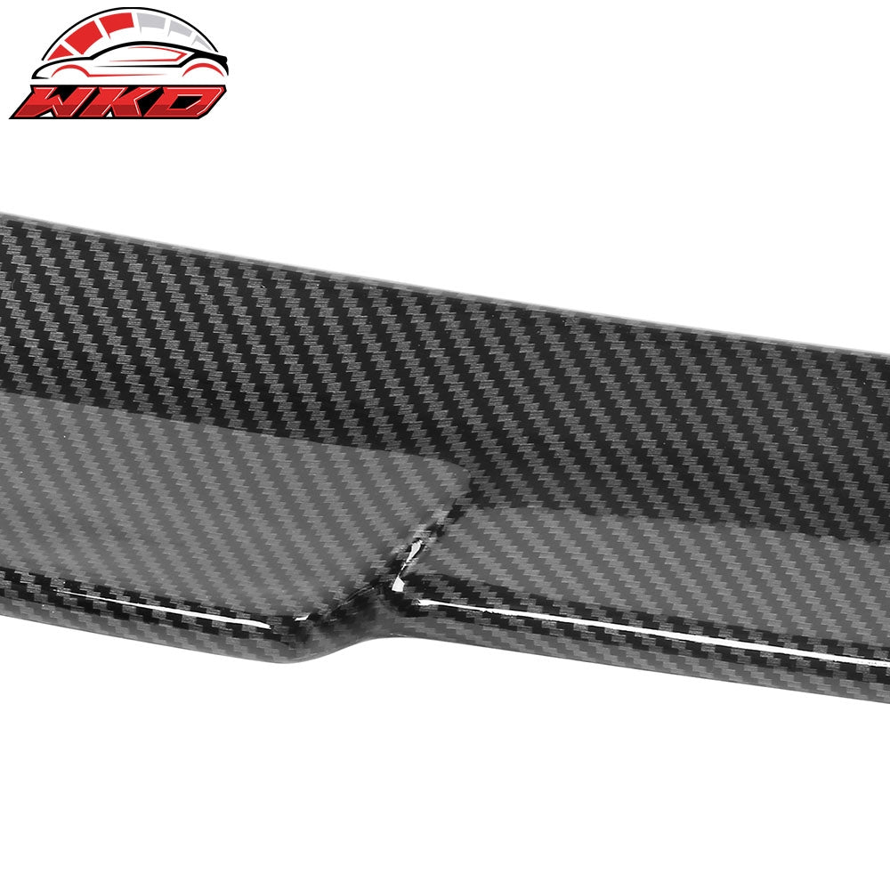 Fits 21-25 Ford Mustang Mach-E 4DR IKON Carbon Fiber Print MID Trunk Spoiler ABS