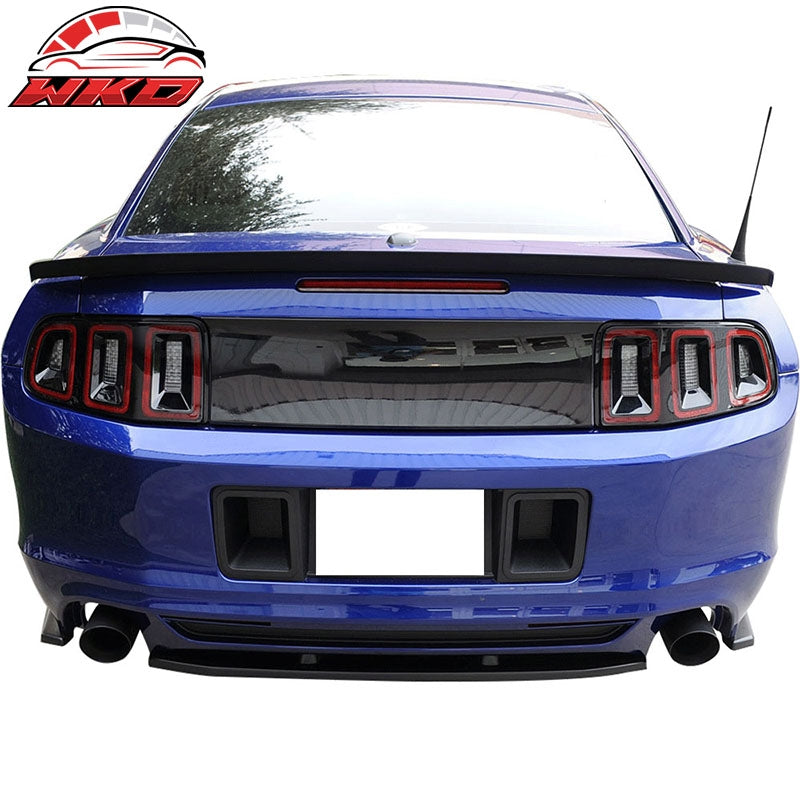 Fits 10-14 Ford Mustang Trunk Spoiler Wing - Matte Carbon Fiber