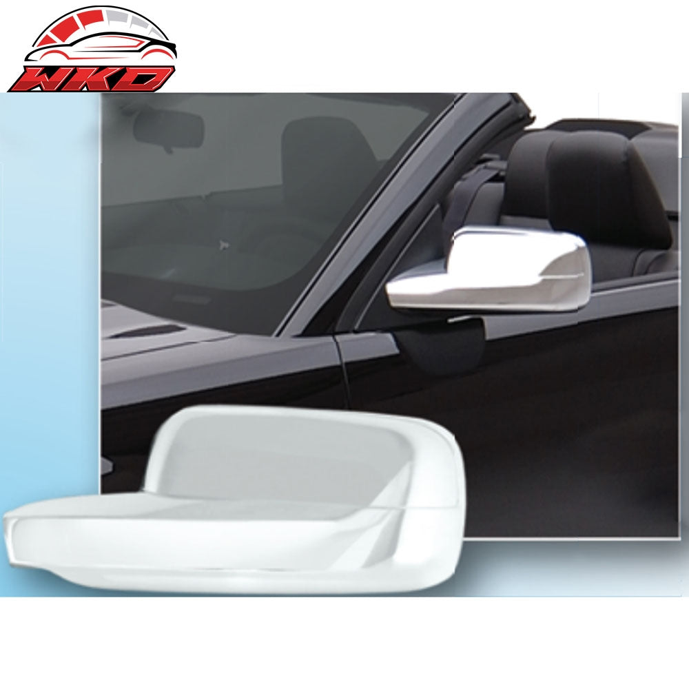 Fits 05-09 Ford Mustang 2PCS Side Rearview Mirror Cover Cap Replacement Chrome