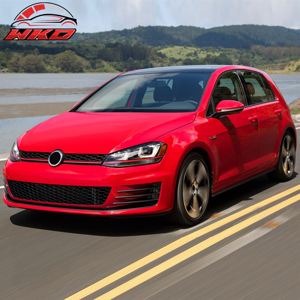 Fits 15-17 Golf 7 MK7 GTI Type Front Bumper Conversion + Grill Logo Badge Base