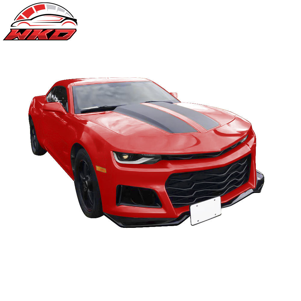 Fits 10-13 Chevy Camaro ZL1 Style Front Bumper Cover w/ 6th Gen Style Headlights