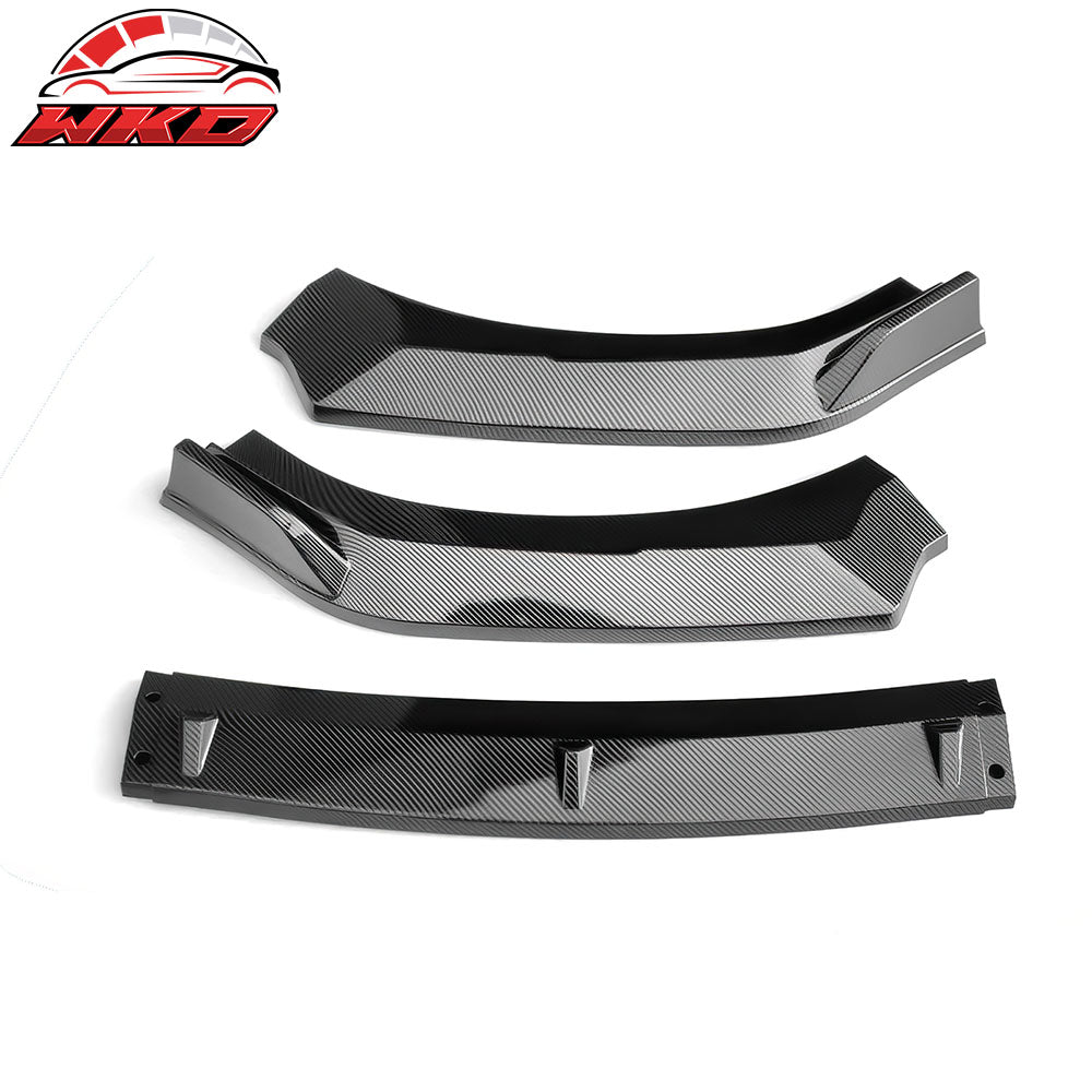 Fits 22-25 Subaru BRZ ZD8 JDM 2 Style Carbon Fiber Print Front Bumper Lip 3PCS