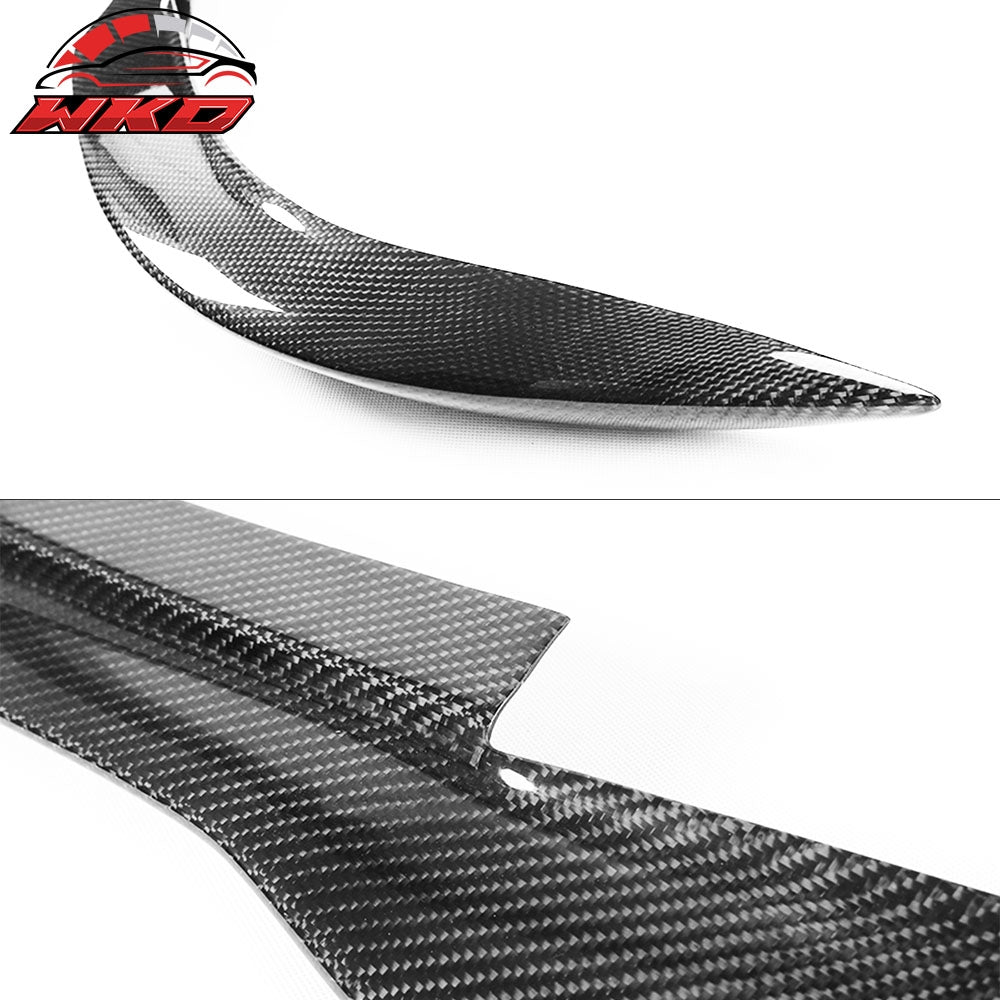 For 12-14 Benz W204 MC Front Bumper Lip Matte Carbon Fiber | Wholesale - Wikond Auto