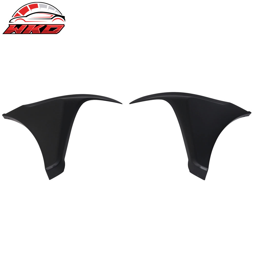Fits 16-18 Honda Civic Coupe Sedan IKON GT Style Front Bumper Lip + Side Caps