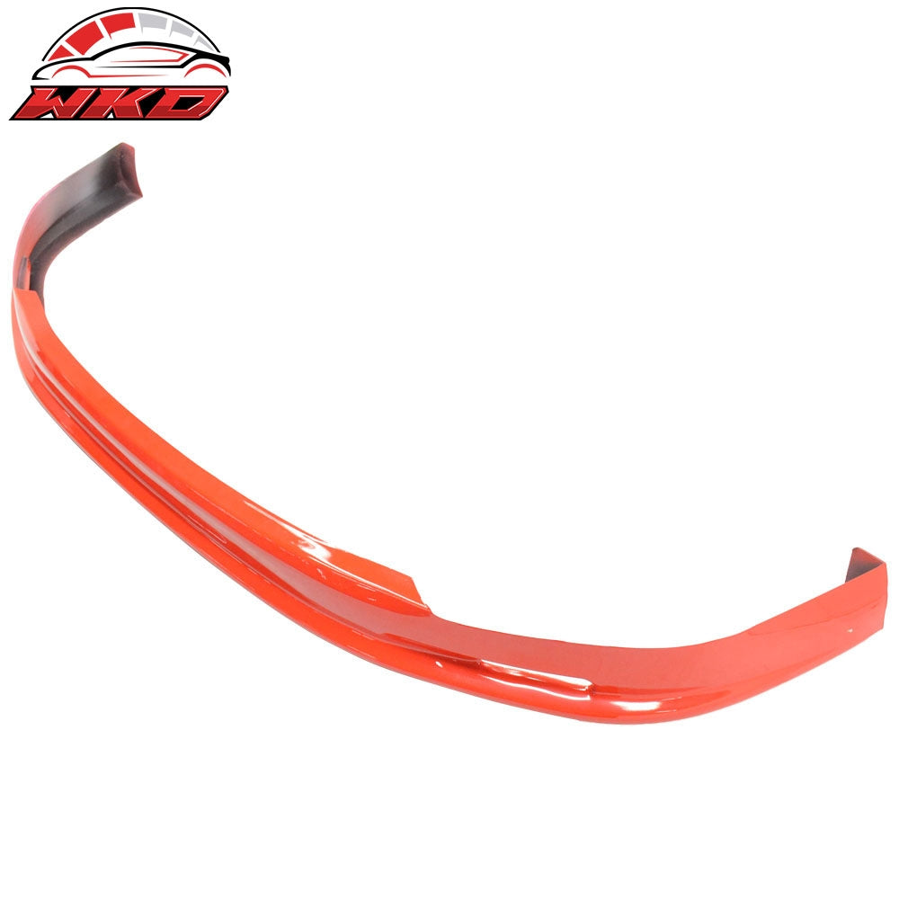 Fits 96-98 Honda Civic EK Mugen Style Painted Red Front Bumper Lip Spoiler PU
