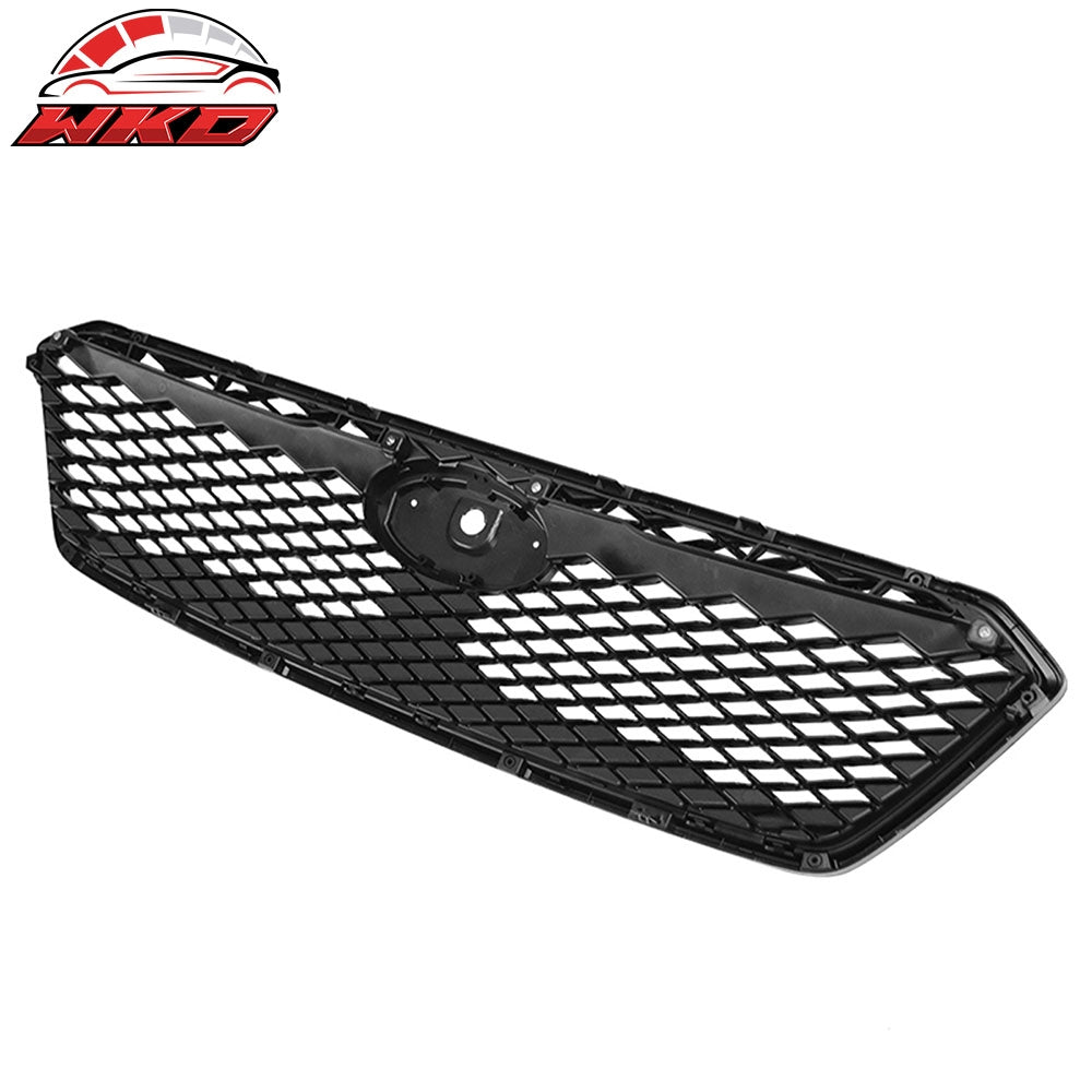Fits 17-19 Subaru Impreza Sport Style Front Bumper Upper Grille Gloss Black ABS