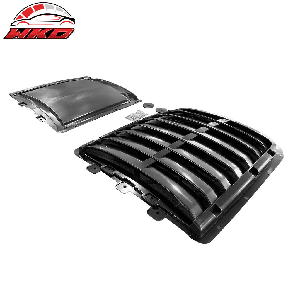 Fits 15-17 Ford Mustang GT500 Style Aluminum Front Hood Cover Air Vent Unpainted