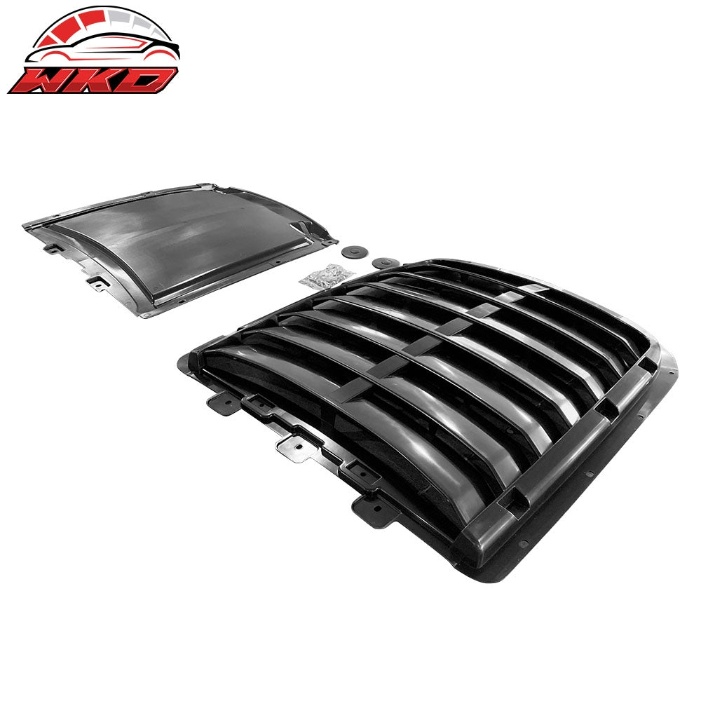 Fits 15-17 Ford Mustang GT500 Style Aluminum Front Hood Cover Air Vent Unpainted