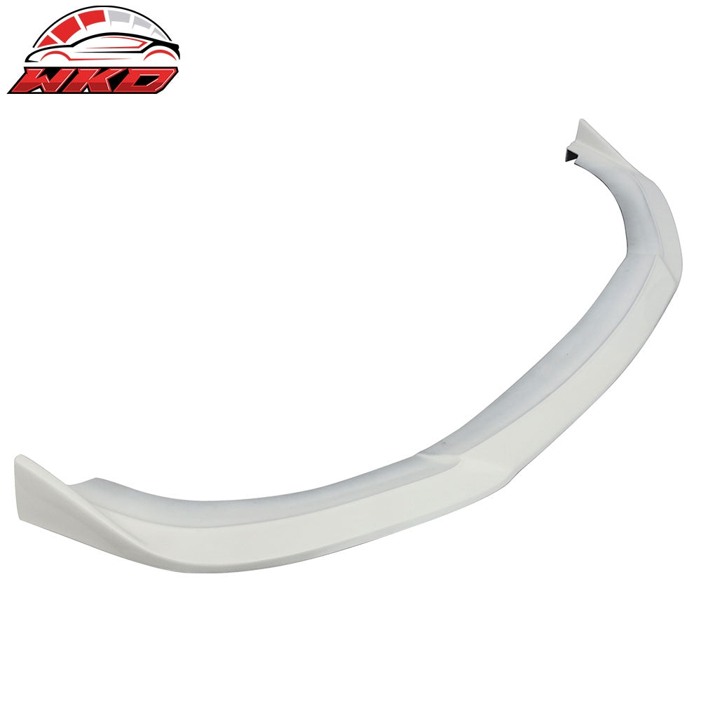 Fits 16-18 Civic Coupe Sedan CS PU Front Bumper Lip Painted Taffeta White #NH578