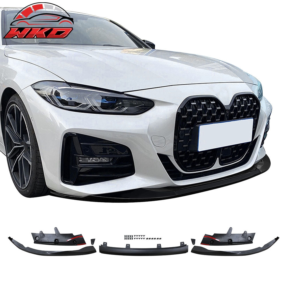 Fits 21-25 BMW G22 G23 4-Series 430i M440i MP Style Front Bumper Lip Spoiler 5PC