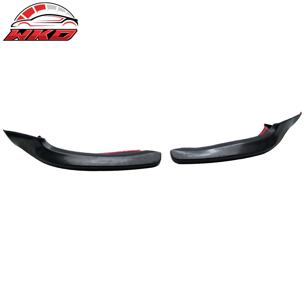 Fits 06-08 Audi A4 B7 Euro Style Front Bumper Lip Spoiler Splitters 2PC - PU