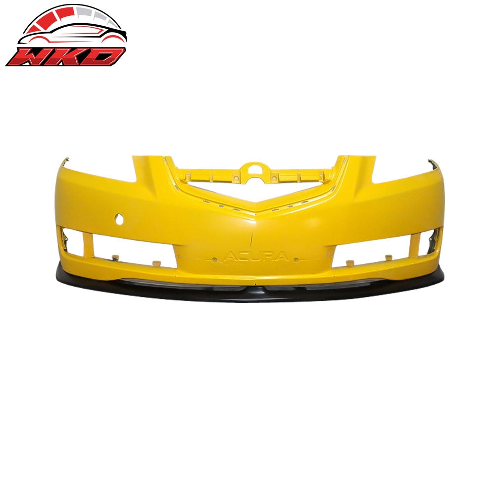 Fits 07-08 Acura TL Base CS Style Front Bumper Lip Spoiler Splitter Unpainted PU