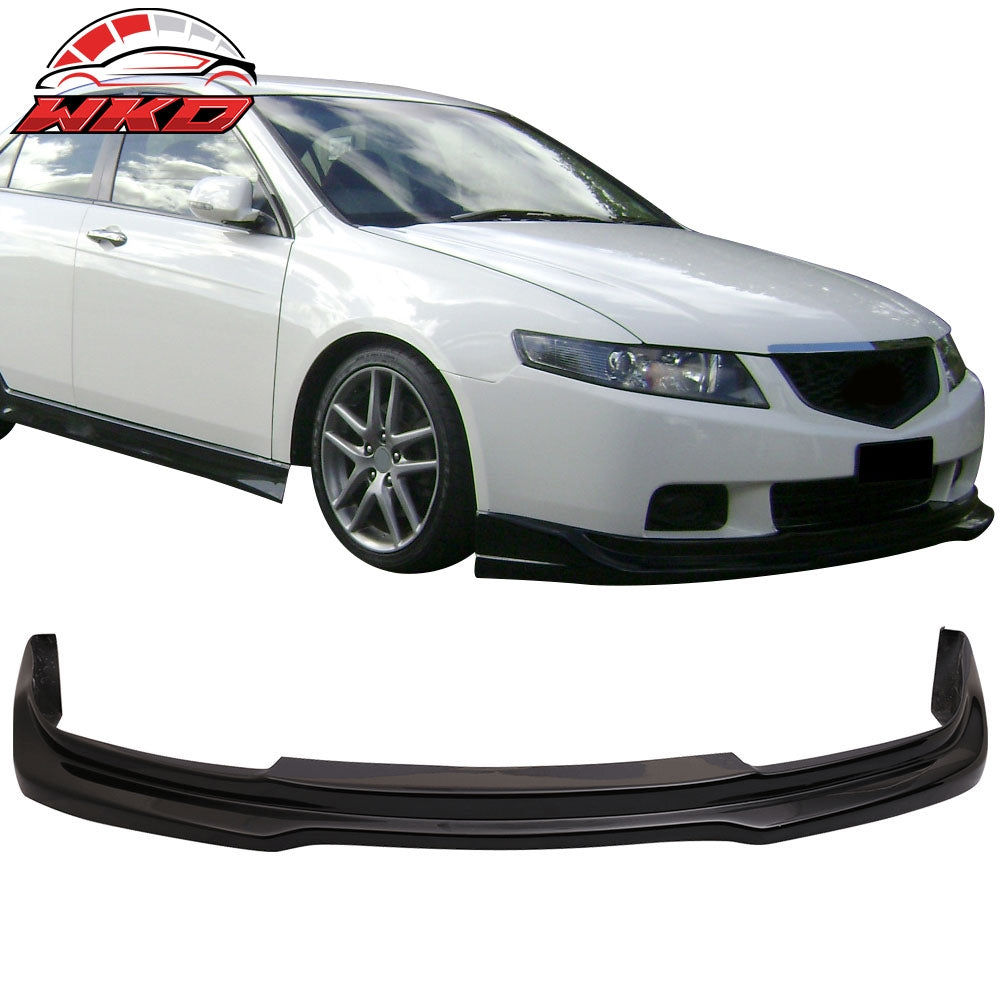 Fits 04-05 Acura TSX P1 Front Bumper Lip Painted #B92P Nighthawk Black Pearl