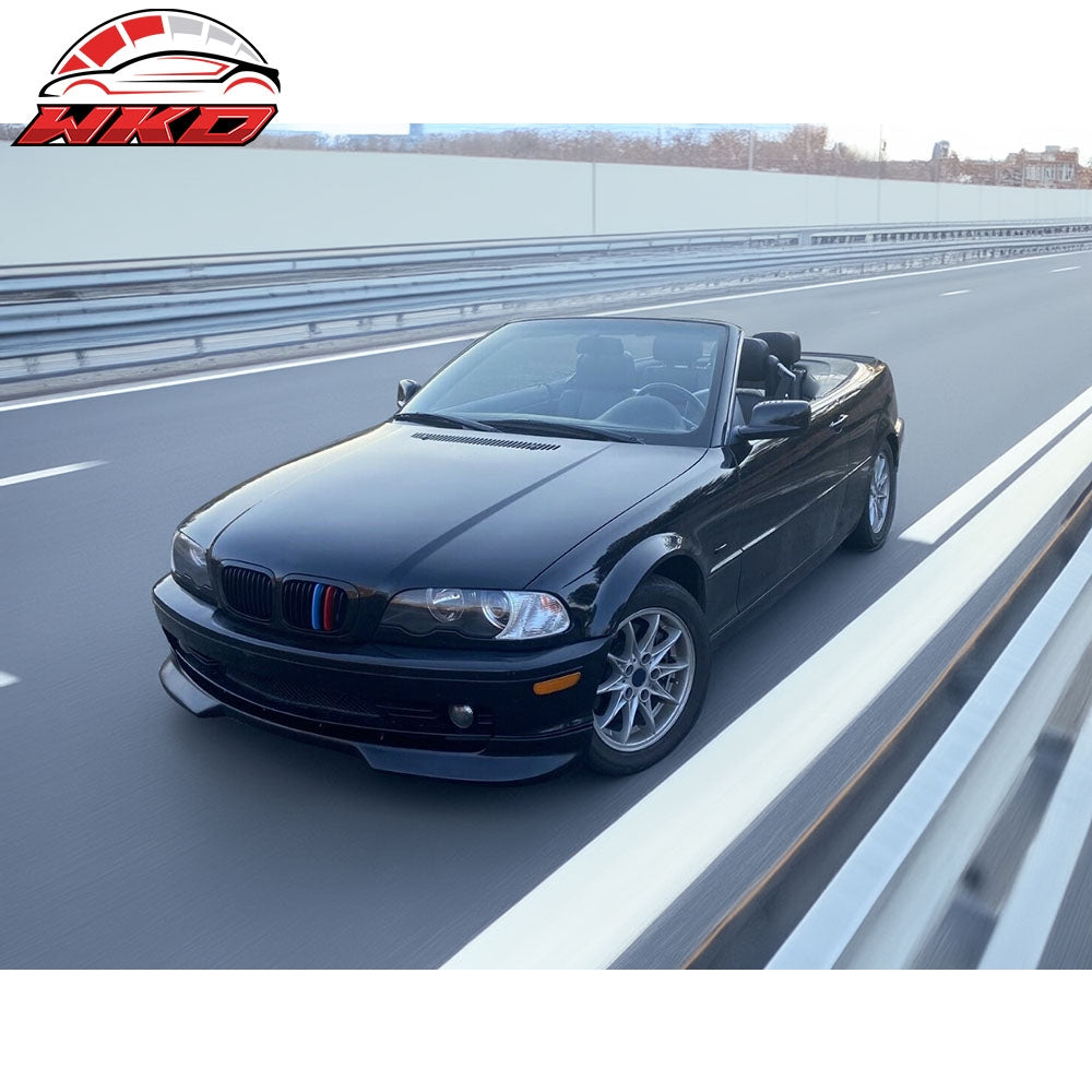Fits 99-03 BMW E46 3 Series 2DR Coupe Front Bumper Lip H Style Chin Spoiler PU