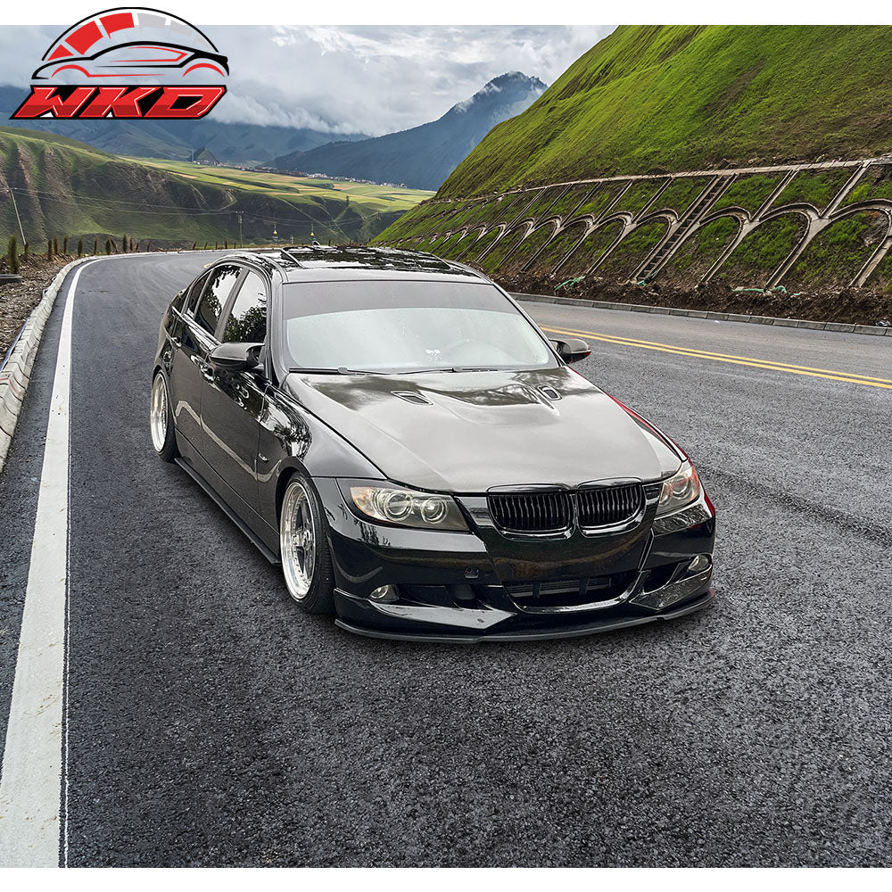 Fits 06-13 BMW E90 E92 E93 328i 335i V1 Front Bumper Lip Spoiler Splitter - PU
