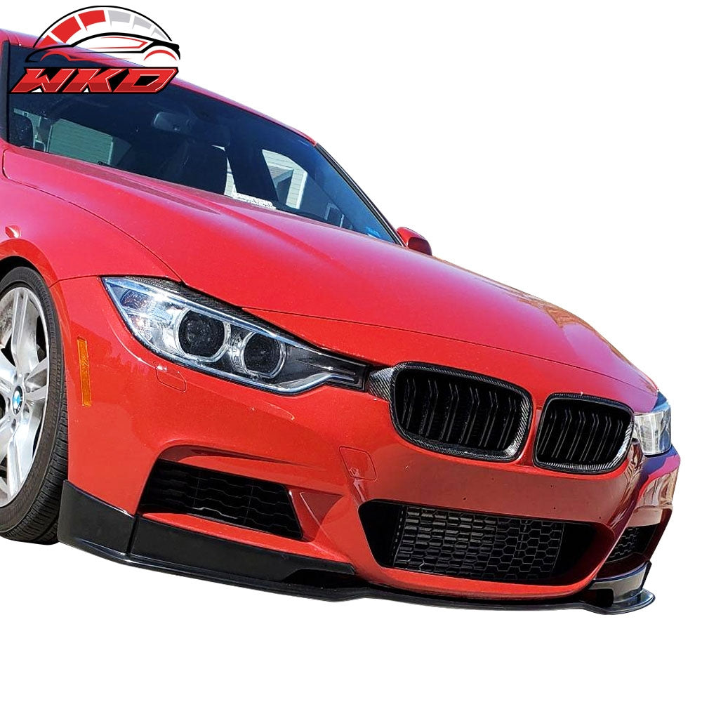 Fits 12-18 BMW F30 3-Series M-Tech M Sport E Style Front Bumper Lip Spoiler PU