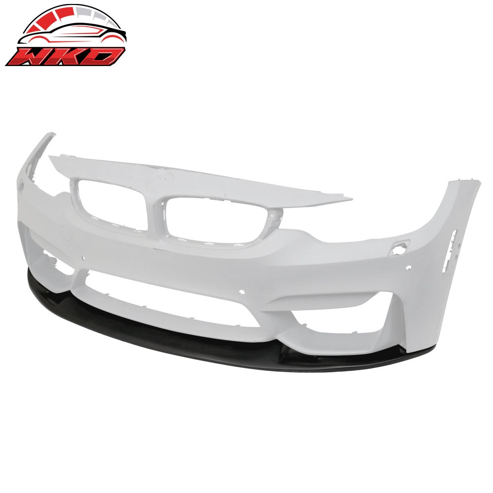 Fits 15-20 BMW F80 M3 F82 M4 GTS Style Front Bumper Lip Spoiler - (PU)