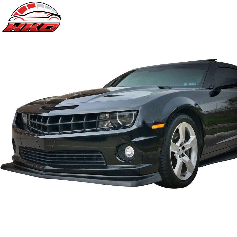 Fits 10-13 Chevy Camaro V8 SS Z28 Style Front Bumper Lip Spoiler Unpainted PU