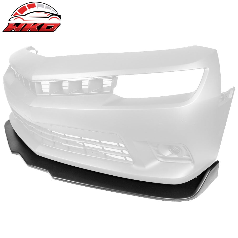Fits 14-15 Chevy Camaro SS Ikon Style Front Bumper Lip Spoiler Unpainted PP