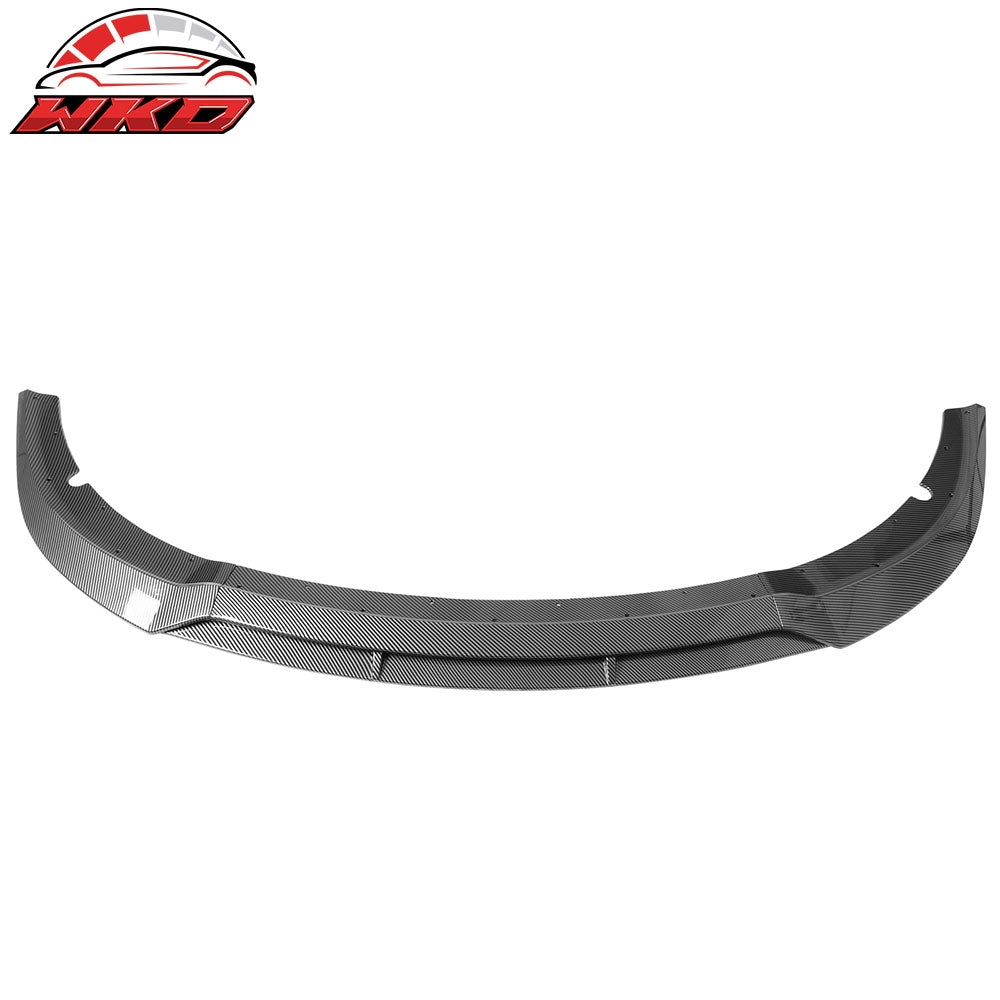 Fits 15-23 Charger SRT V7 B Style ABS Front Bumper Lip Carbon Fiber Print 4PCS