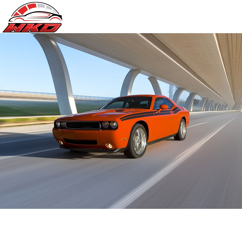 Fits 08-10 Dodge Challenger MDP Style Front Bumper Lip PU Spoiler Chin Splitter