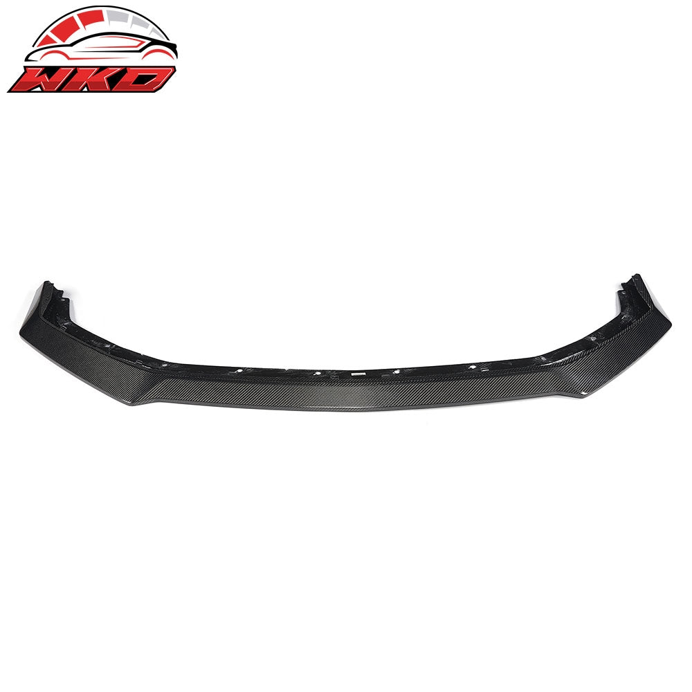 For 24-26 Ford Mustang Ecoboost & GT Ikon Style Carbon Fiber Front Bumper Lip CF
