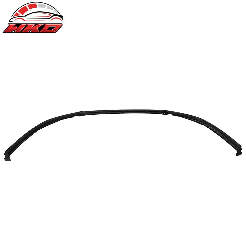Fits 23-25 Honda Accord IK V4 Style Front Bumper Lip Spoiler Carbon Fiber Print