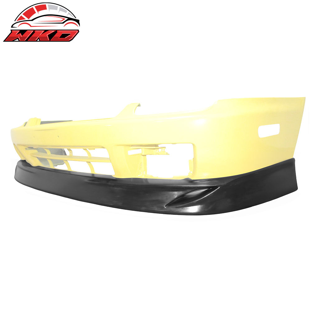 Fits 97-01 Honda Prelude Front Bumper Lip Unpainted PU IKON Spoiler Splitter