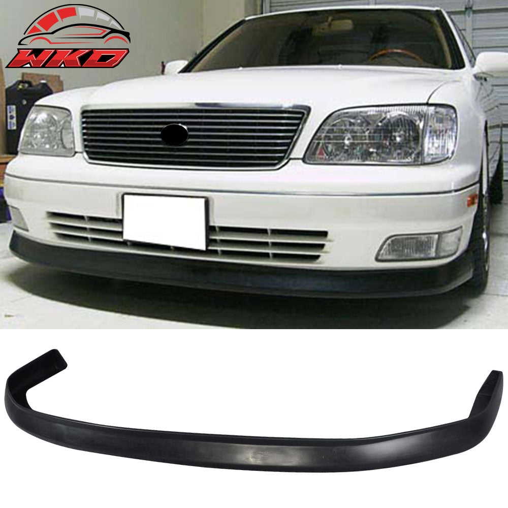 For 98-00 Lexus LS400 Sedan VIP Style Front Bumper Lip Chin Spoiler Unpainted PU