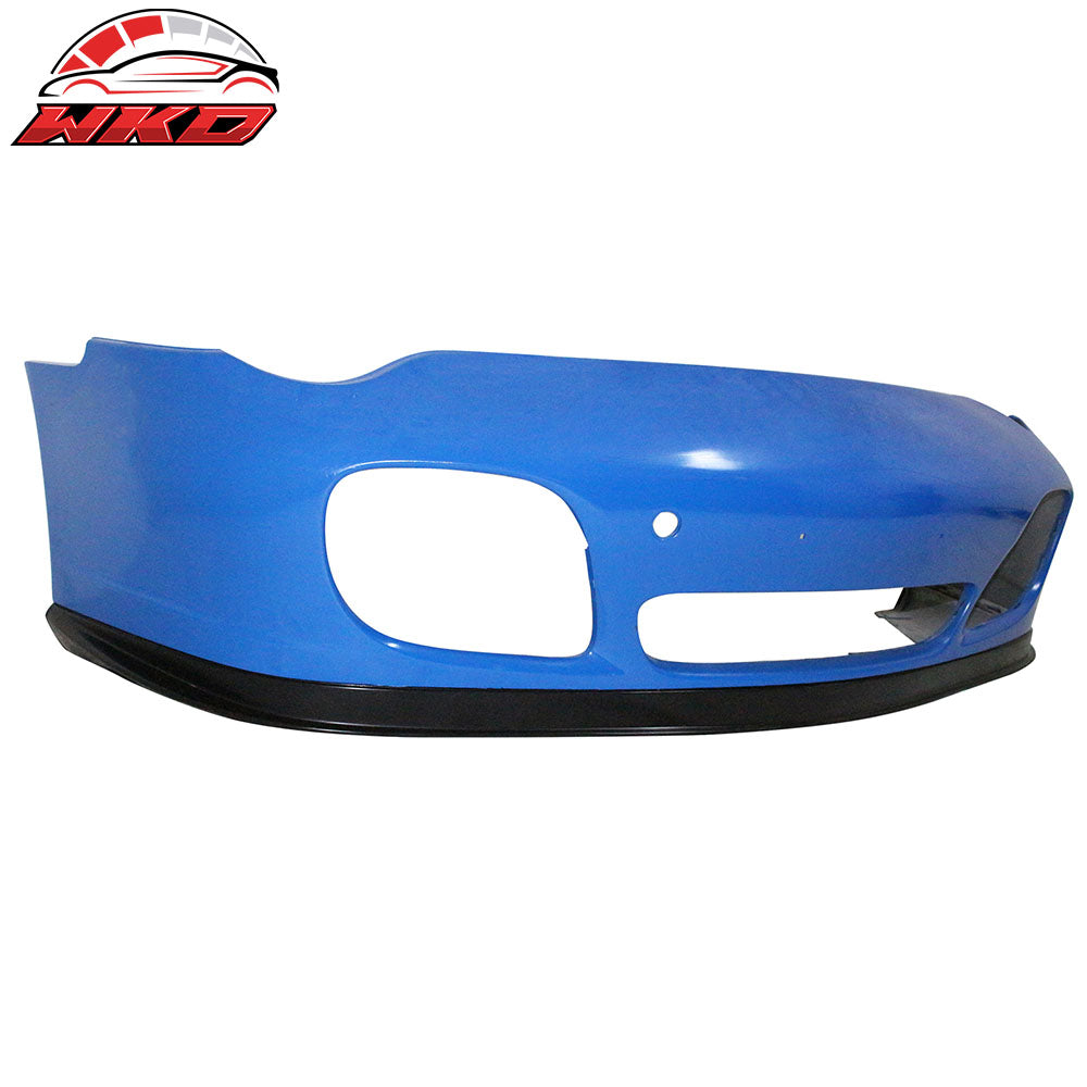 Fits 01-05 Porsche 996 911 OE Style Front Bumper Lip Spoiler Chin Unpainted PU