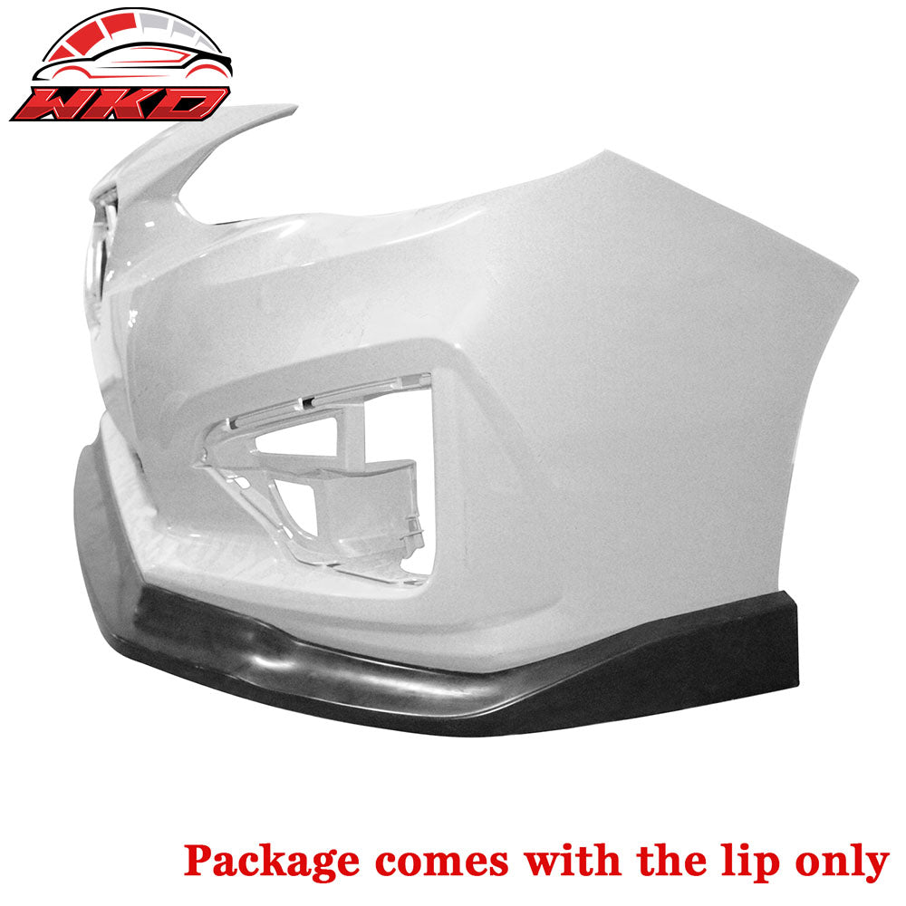 Fits 17-19 Subaru Impreza CS Style Front Bumper Lip Chin Spoiler Unpainted PU