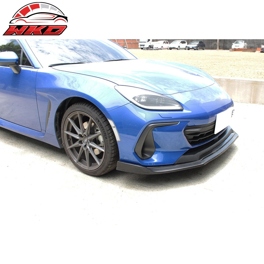 Fits 22-25 Subaru BRZ Coupe 2Dr CSIK Style Front Bumper Lip Spoiler Splitter PU
