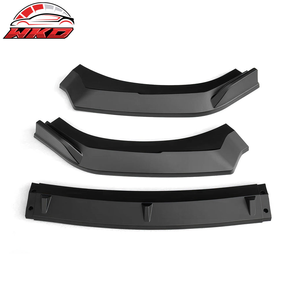 Fits 22-25 Subaru BRZ ZD8 JDM 2 Style Matte Black Front Bumper Lip Spoiler 3PCS