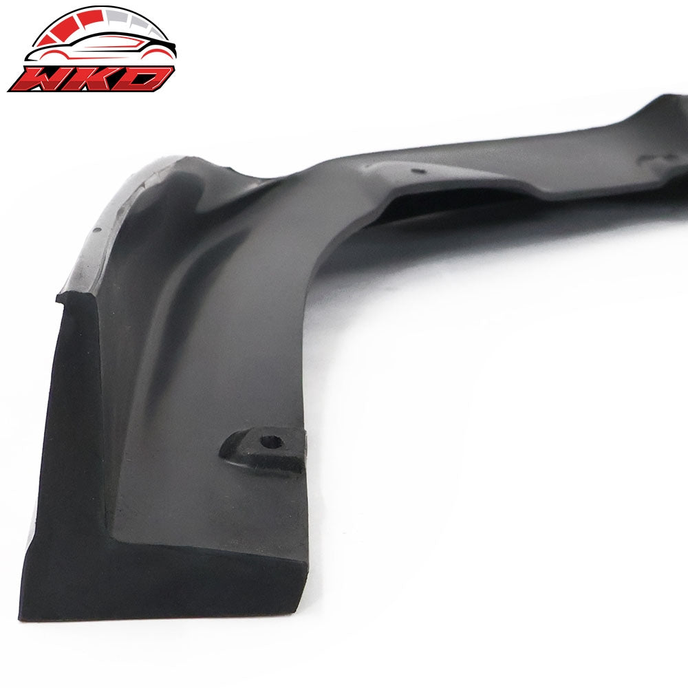 Fits 22-25 Subaru WRX CS Style Front Bumper Lip Spoiler Kit Unpainted Black PU