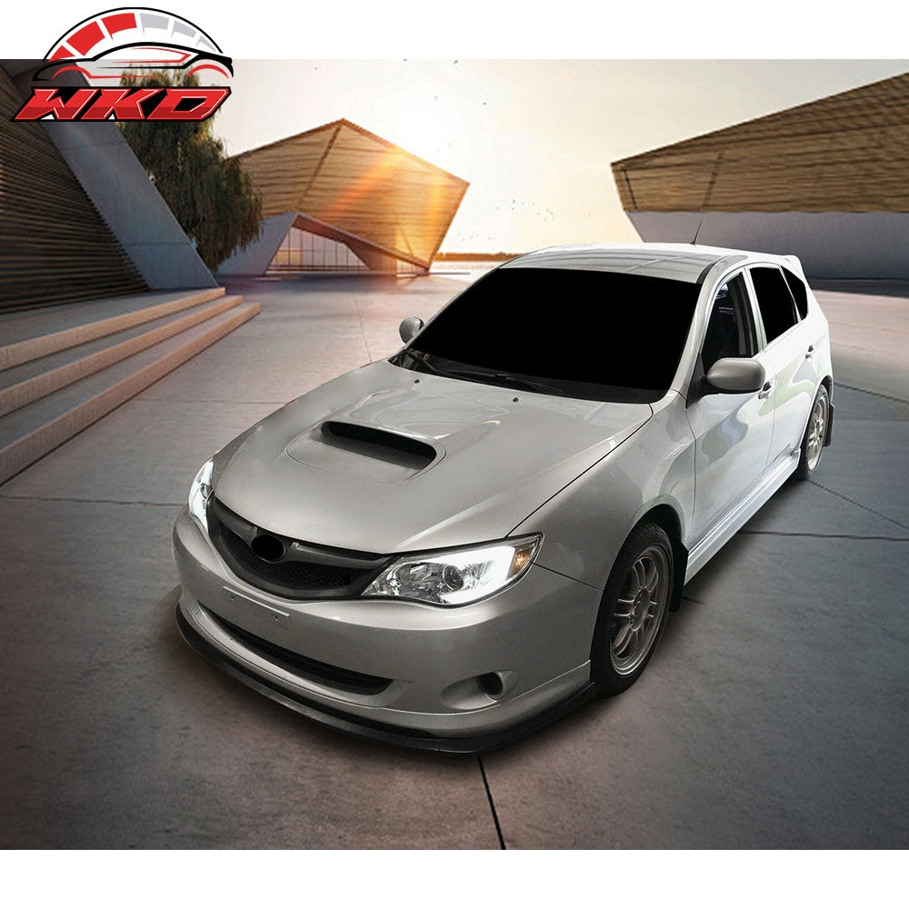 Fits 08-10 Subaru Impreza WRX Premium CS Style PU Front Bumper Lip Chin Spoiler