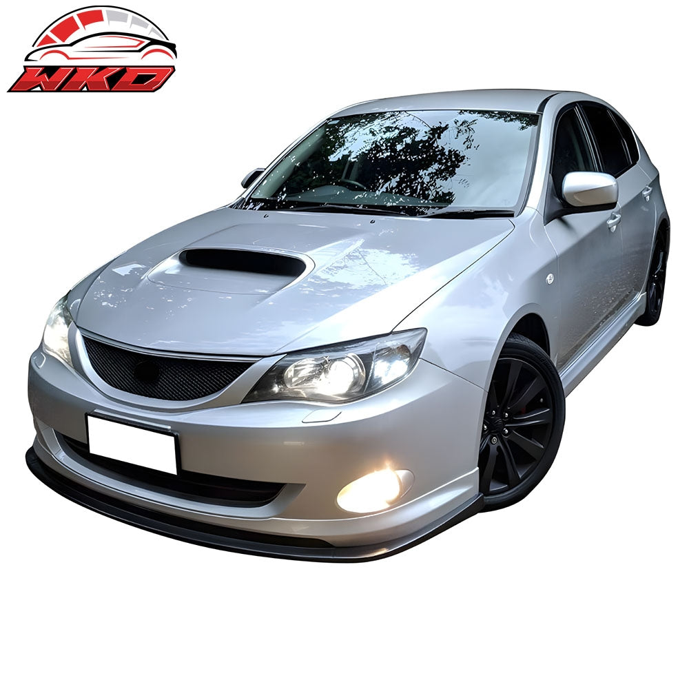 Fits 08-10 Subaru Impreza WRX Premium Front Bumper Lip Chin Spoiler STI Style PU